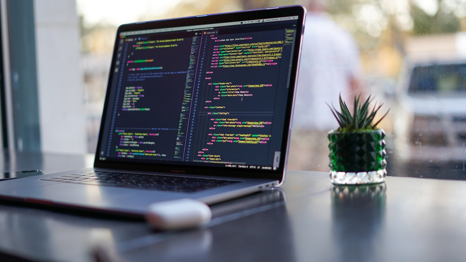Lines of code displayed on a computer screen